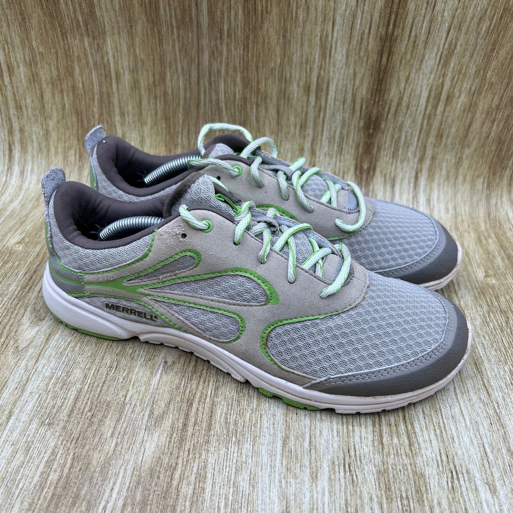 Merrell Bare Access Arc Running Shoes Women's Size 10 Aluminum Grey Green J89764
